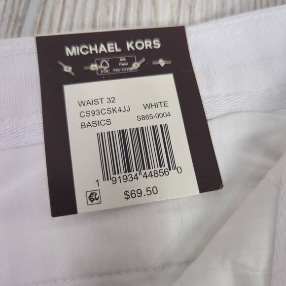 Brand New Michael Kors Washed Poplin Classic Fit Shorts Men’s Size 32 - Picture 7 of 7